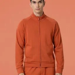 Rare Rabbit Rust Cotton Regular Fit Solid Jacket image 1