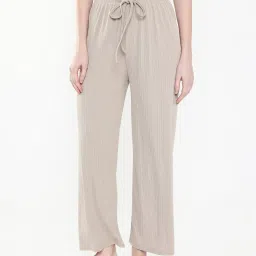showoffff SHOWOFF Beige Slim Fit Mid Rise Pants image 1