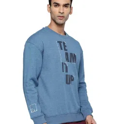 ALCIS Blue Printed Sweatshirt image 3