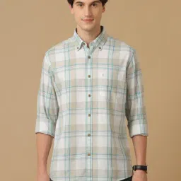 CAVALLO by Linen Club Multicolor Contemporary Fit Check Shirt-picture-13