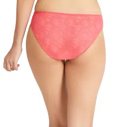 Amante Rouge Red Lace Bikini Panty image 2