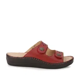 Scholl by Bata Women's Red Comfort Wedges-image-6