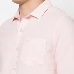 Lee Light Pink Slim Fit Shirt image 5