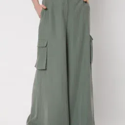 Vero Moda Green Regular Fit Pants-image-47