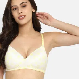 Clovia Yellow Printed Padded Bra-picture-34