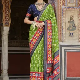 Elora Light Green Soft Silk Printed Saree-picture-22