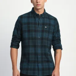 The Bear House Multicolored Cotton Slim Fit Checks Shirt image 1