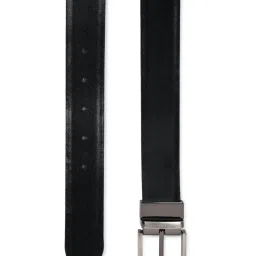 Louis Philippe Black & Brown Leather Reversible Belt for Men image 2