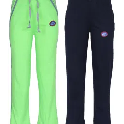 Vimal Jonney Kids Multicolor Mid Rise Trackpants - Pack of 2 image 1