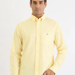 GANT Yellow Regular fit Stripes Shirt image 1