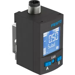 Festo Pressure Sensor 10 bar, 20 - 30 V DC, IP65, IP67 bar, SPAU-P10R-T-G18FD-L-PNLK-PNVBA-M12U-picture-14