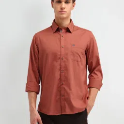 Arrow Sport Peach Cotton Tailored Fit Shirt image 1