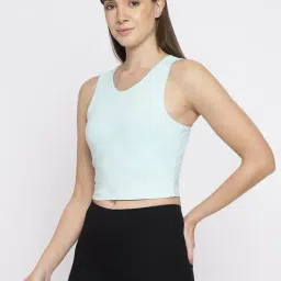 La Intimo Sea Green Solid Camisole image 3