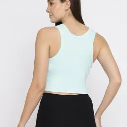 La Intimo Sea Green Solid Camisole image 2