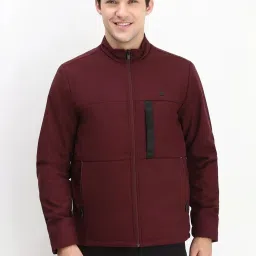 Allen Solly Maroon Regular Fit Jacket image 1