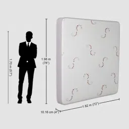 Godrej Interio Ortho Plus White Bonded Foam King Bed Mattress image 4