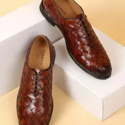 Teakwood Leathers Men's Brown Oxford Shoes-picture-23