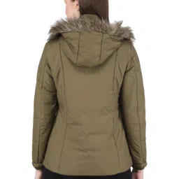 Monte Carlo Olive Regular Fit Hooded Jacket image 2