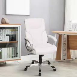 Modern India Seating High Back Manager Chair White Mi14 image 2