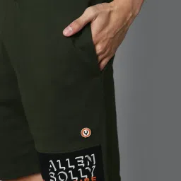 Tribe by Allen Solly Olive  Slim Fit Shorts image 4