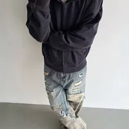 KPOP Men Colourblocked Bomber Jacket-picture-40