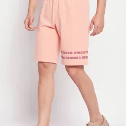 Madame M Secret Peach Cotton Regular Fit Solid Shorts image 3
