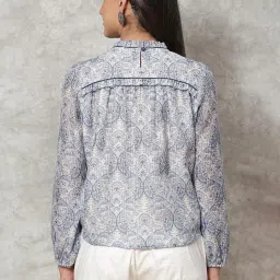 Rangriti Blue Printed Top image 2