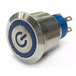 RS PRO Illuminated Push Button Switch Momentary 22.2 mm Cutout SPDT Blue LED 250 V AC, 1759667-picture-42