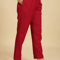 Komarri U Printed Pure Cotton Long Sleeves Printed V-Neck Tunic With Trouser image 2