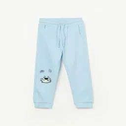Juniors By Lifestyle Blue Cotton Regular Fit Trackpants-image-5