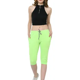 Vimal Jonney Printed Green Regular Fit Capris image 4