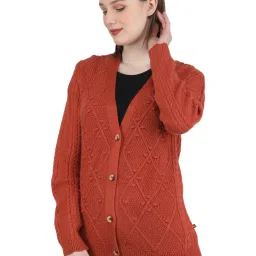 Monte Carlo Rust Self Design Cardigan image 3