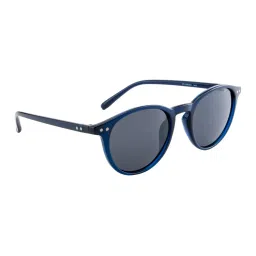 Opium Grey UV Protection Round Unisex Sunglasses image 2