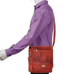 Genwayne Tan Solid Small Cross Body Bag image 2