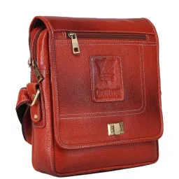 Genwayne Tan Solid Small Cross Body Bag image 5
