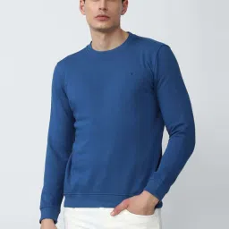 Van Heusen Sport Blue  Regular Fit SweatShirt image 1