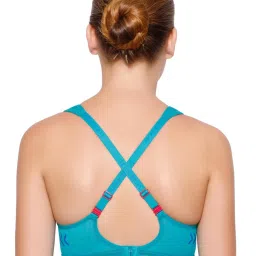 Triumph Light Blue Printed Sports Bras image 3
