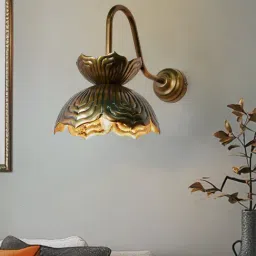 FOS LIGHTING Gold Auspicious Renge Lotus Wall Lamp-picture-18