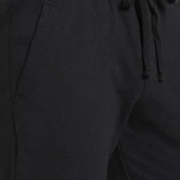Van Heusen Athleisure Regular Fit Smart Tech Easy Stain Release Solid Joggers - Charcoal Melange image 4