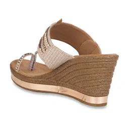 Rocia by Regal Women's Rose Gold Toe Ring Wedges image 5