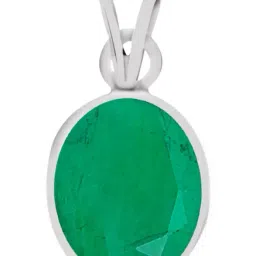 Clara Green Emerald 6.5cts Sterling Silver Pendant-image-94