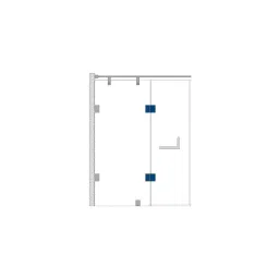 OZONE Glass to Glass Hinge 180° Premium-Grade Metal Rose-Gold G-PVD Finish, OSSH-22-ED STD ROSE-GOLD G-PVD image 3