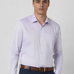 Van Heusen Men Spread Collar Textured Cotton Casual Shirt-image-27