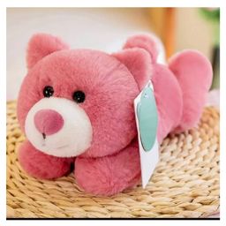Tickles Cute Lying Bear Soft Stuffed Plush Animal Toy for Kids Boys & Girls Birthday Gift (Color: Pink Size: Length 60 cm)-picture-6