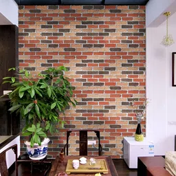 indian royals INDIAN ROYALSRed & Brown Printed Self-Adhesive & Durable Wall Sticker image 4