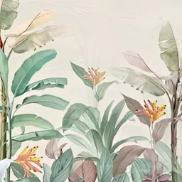 Digital Walls Cream & Grey Flora Fauna & Botanical Printed Waterproof Stickers image 2