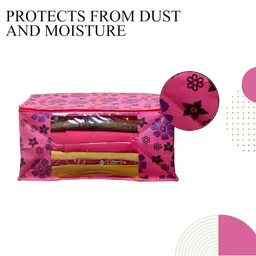 AMAK INC Pink Fabric Multi-Utility Wardrobe Organisers image 3