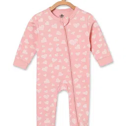 The Mom Store Infants Pack Of 2 Printed Pure Cotton Sleepsuit image 5