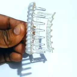 MADHAVWATCH Women Set of 2 Beaded Claw Clip image 5