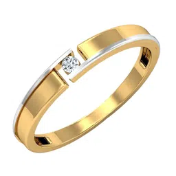 KUBERBOX 18KT Gold Diamond Studded Ring-1.36gm-picture-12